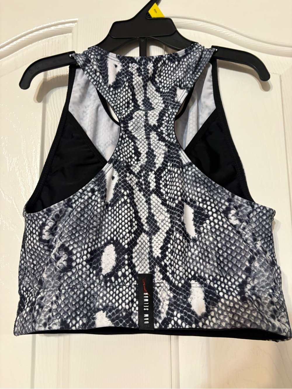 Adam Selman Sport Cropped Snake Print Top & Legging athletic Set Sz Small - Picture 3 of 8